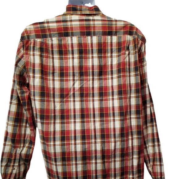 J. Crew Red and Blue Plaid Casual Button Down Shirt - Picture 2 of 10